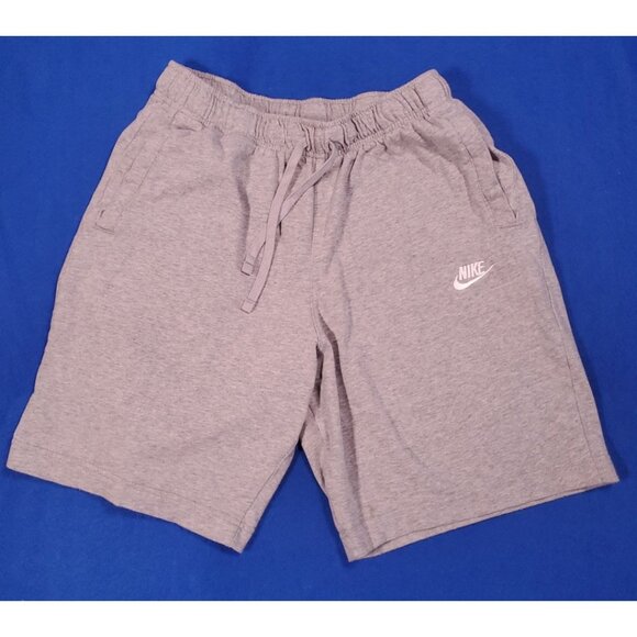 Nike Shorts Mens Size M Gray Solid Drawstring Gym Athletic Slim Nwot NEW - Picture 1 of 13